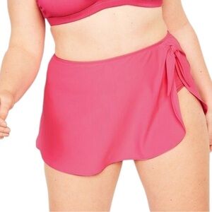 NWT Old Navy Women's Pink Swim Skirt with Sarong Tie
